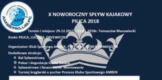 X Noworoczny Spływ Kajakowy Pilica 2018