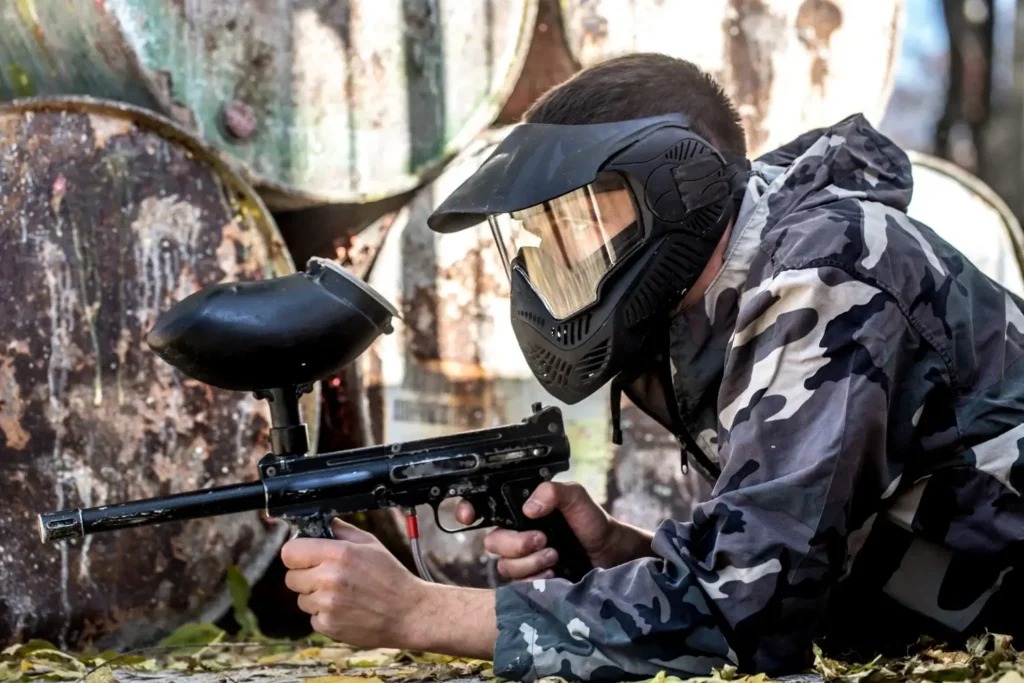 Paintball podczas zorganizowanego eventu